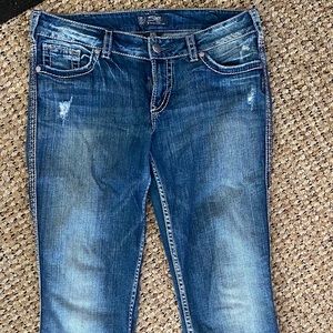 Women’s silver Jeans size 34